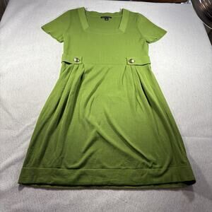Banana Republic Green Knit Empire Waist Dress - Size Large